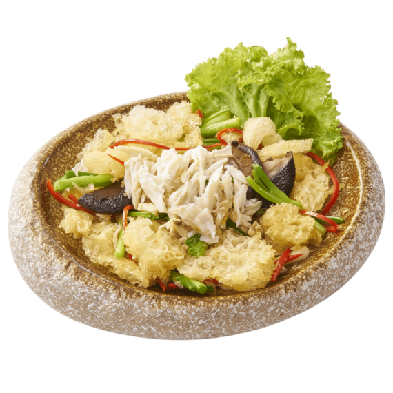 กระเพาะปลาผัดเนื้อปู