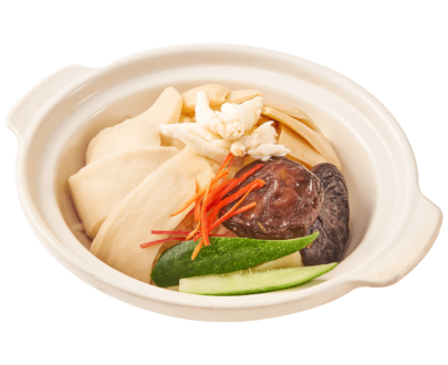 ข้าวหน้าเป่าฮื้อเนื้อปู