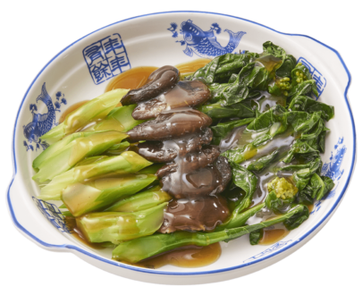 คะน้าฮ่องกงราดน้ำมันหอย