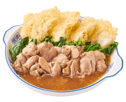 ราดหน้าไก่ เส้นทอด