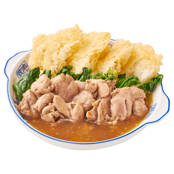 ราดหน้าไก่ เส้นทอด