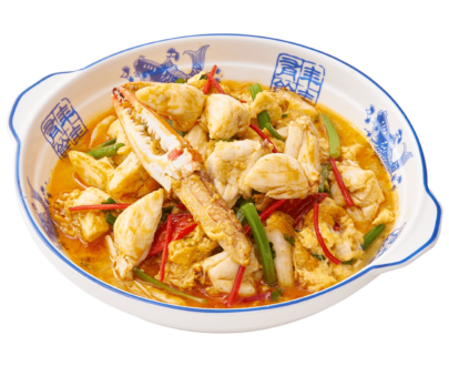 เนื้อปูก้อนผัดผงกระหรี่