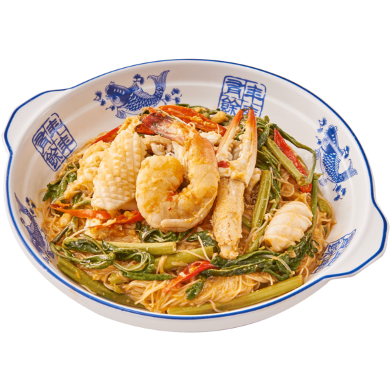 เส้นหมี่กระเฉดไฟแดง